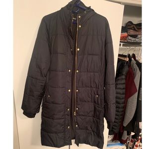J Crew black winter coat